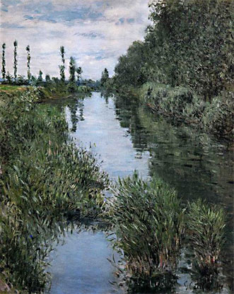 Colombes Caillebotte Le petit bras de seine près d'Argenteuil