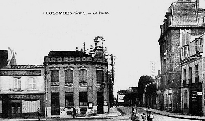 Colombes poste ancienne et rue de l'orme
