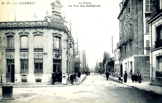 Colombes poste ancienne et rue de l'orme