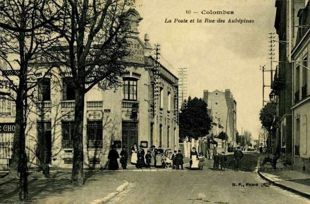 Colombes poste ancienne et rue de l'orme