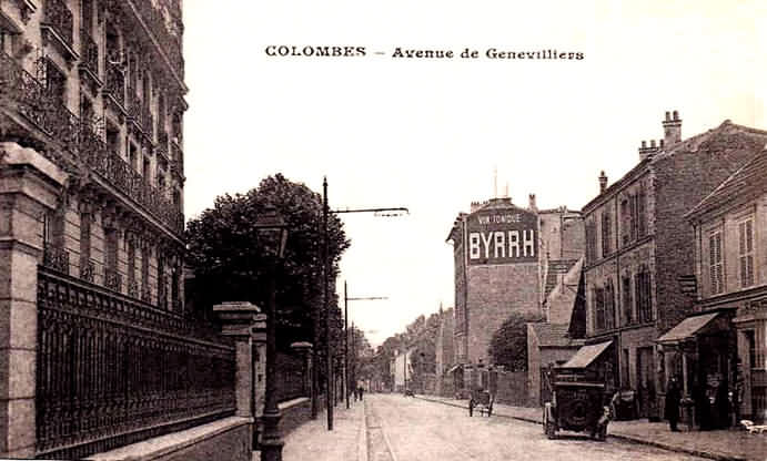 Colombes 17 av agent Sarre  actuel,ancienne av de Gennevilliers