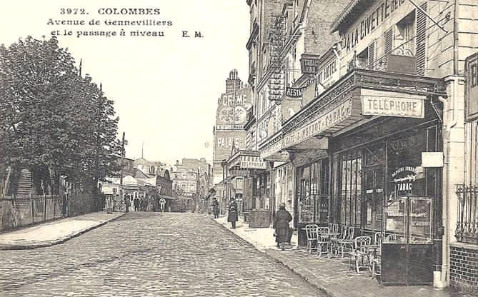 Colombes Av agent Sarre , vue vers la rue St Denis