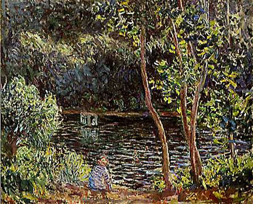 Colombes  Claude Monet  Le bateau atelier