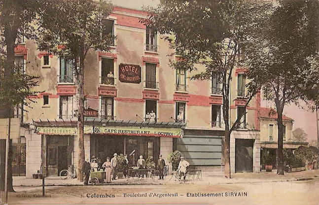 Colombes  bd Valmy bd d'Argenteuil restaurant SIRVAIN de l'octroi 