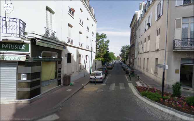 Colombes rue St Denis bd des oiseaux vue actuelle