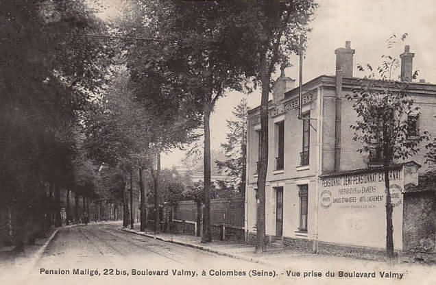 Colombes 22bis bd Valmy pension maligé