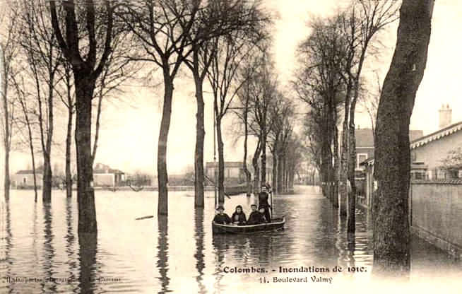 Colombes 76 bd Valmy inondé