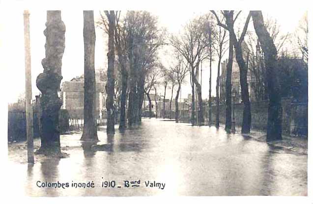 Colombes 94 bd Valmy inondé