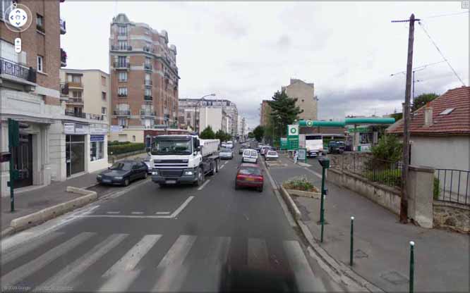 Colombes  bd Valmy et rue de la fraternité actuel 