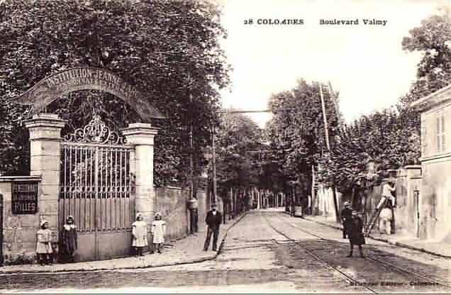 Colombes bd Valmy entrée de l'institution jeanne d'arc