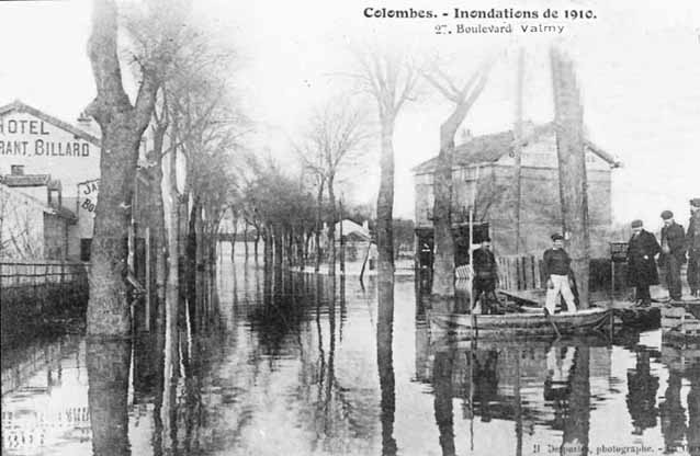 Colombes 142 bd Valmy innondé le p'tit pavillon 