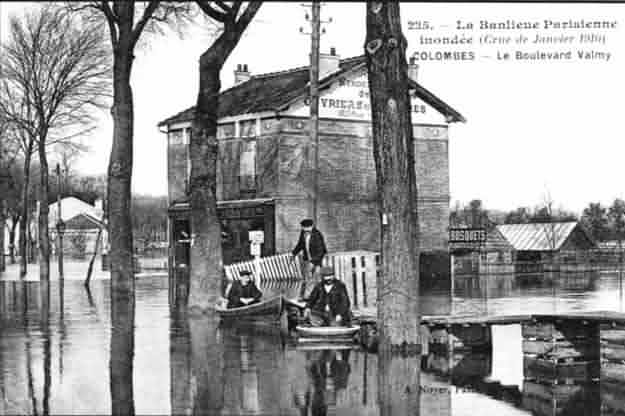 Colombes 142 bd valmy inondé le p'tit pavillon 