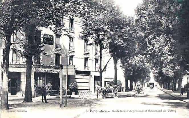 Colombes  bd Valmy bd d'Argenteuil restaurant SIRVAIN de l'octroi 
