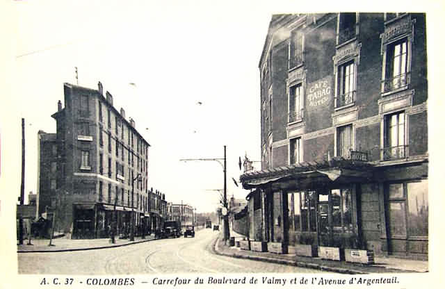 Colombes  bd Valmy bd d'Argenteuil restaurant SIRVAIN de l'octroi 