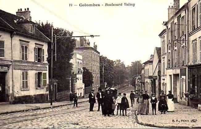 Colombes bd Valmy vue de la rue St Denis
