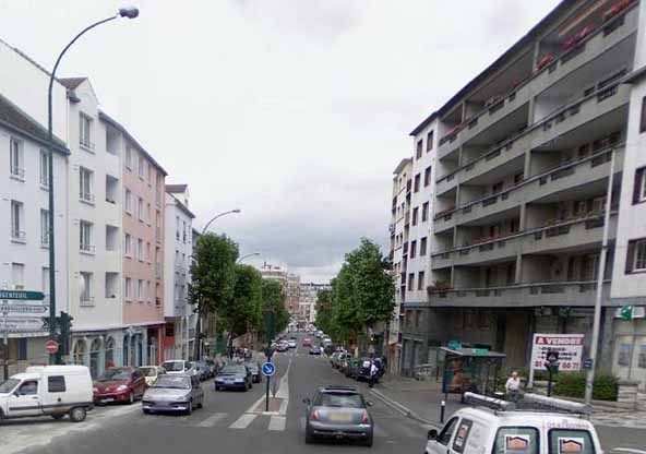 Colombes bd Valmy vue actuelle de la rue St Denis