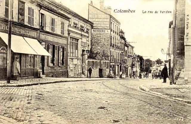 Colombes  église vue actuelle de la rue Gabriel Péri