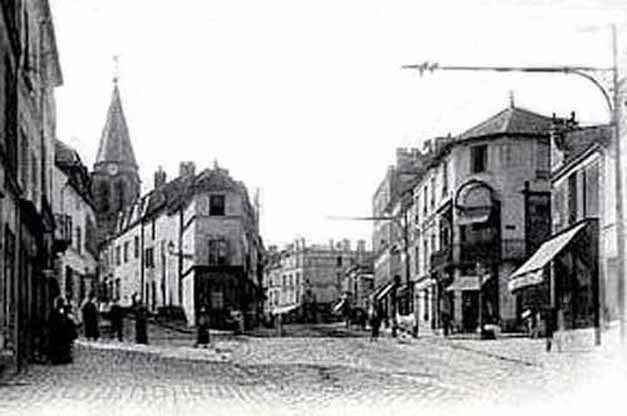 Colombes rue de Verdun rue du moutier église