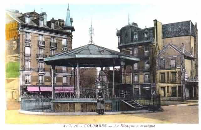 Colombes place de la république, le kiosque