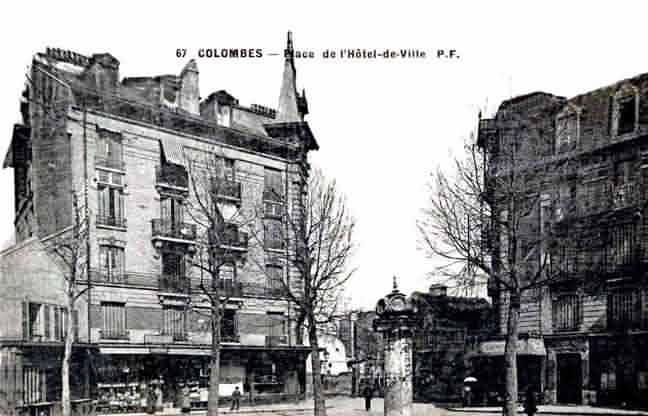 Colombes place de la république, rue de l'orme