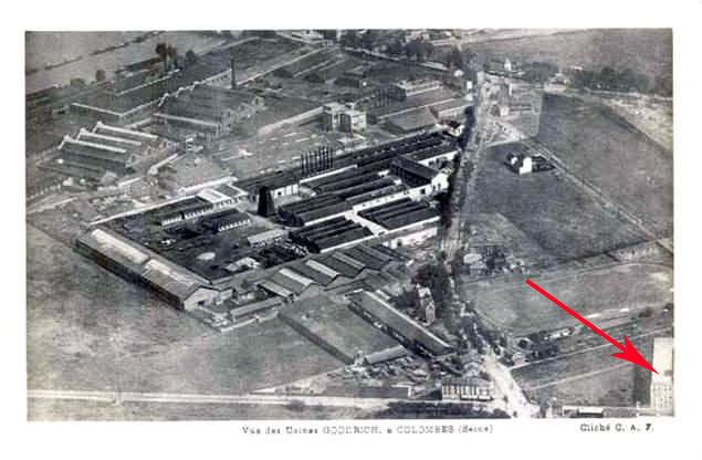 Colombes vue aérienne du quartier Goodrich 