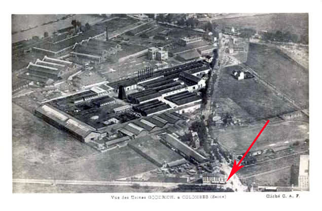 Colombes vue aérienne du quartier Goodrich 