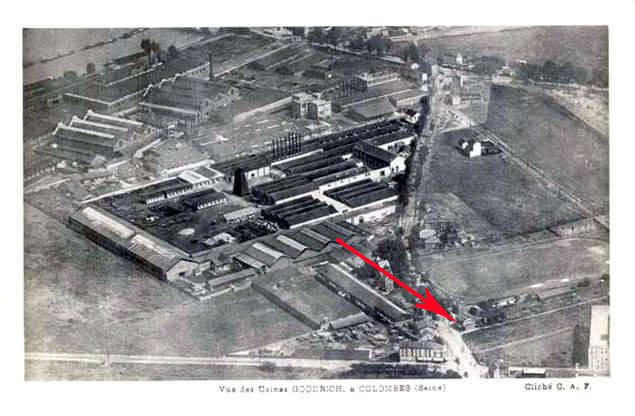 Colombes vue aérienne du quartier Goodrich 