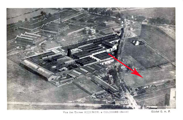 Colombes vue aérienne du quartier Goodrich 