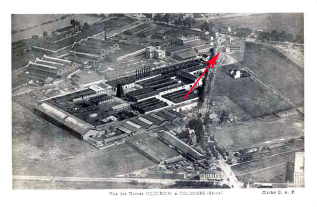 Colombes vue aérienne du quartier Goodrich 