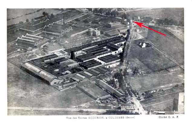 Colombes vue aérienne du quartier Goodrich 