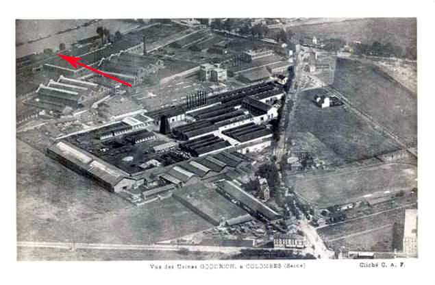 Colombes vue aérienne du quartier Goodrich 