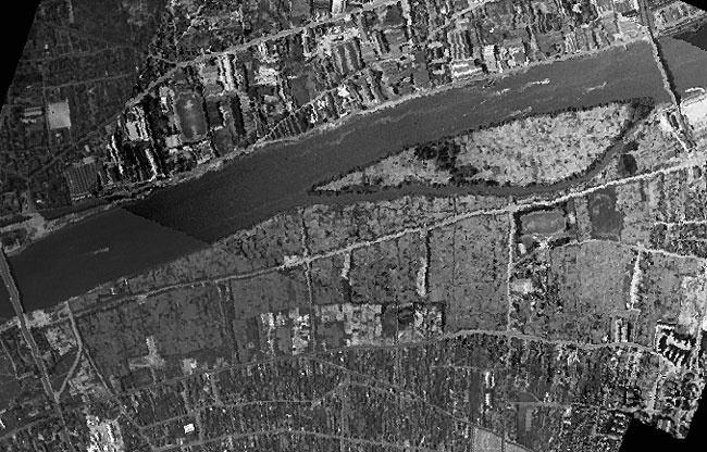 L'ile Marante et l'A86.