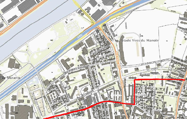 Plan 2010 du Quartier Europe du bas