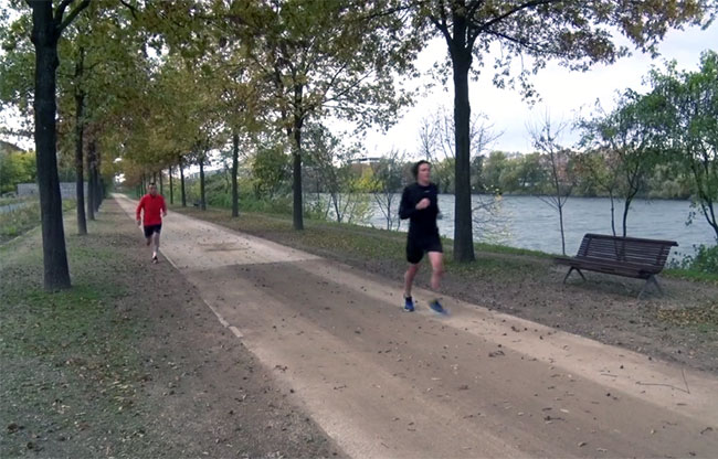 Colombes Parc Lagravère promenade bleue