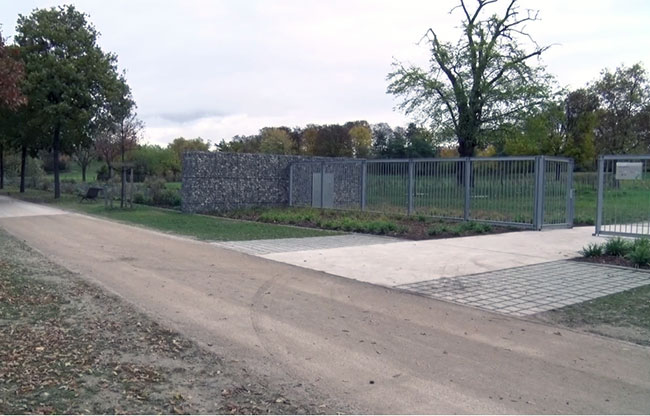 Colombes Parc Lagravère promenade bleue