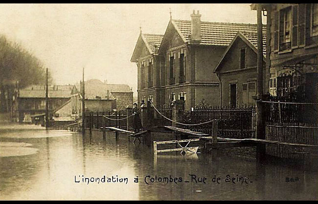 Rue François Faber inondée