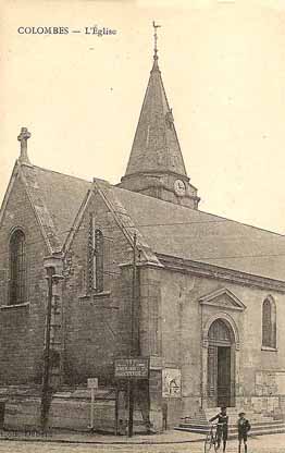 Colombes rue de Verdun  église vue actuelle