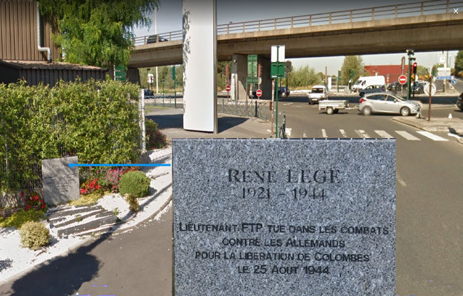 Colombes Stèle René Légé