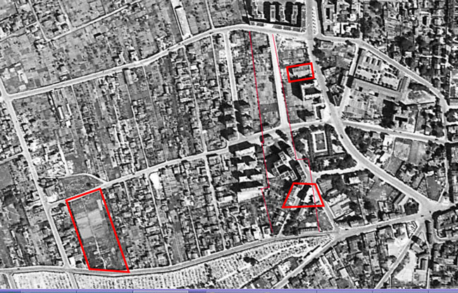 Plan du Quartier Europe du haut 1949