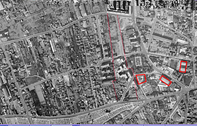 Plan du Quartier Europe du haut 1956