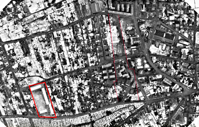 Plan du Quartier Europe du haut 1959
