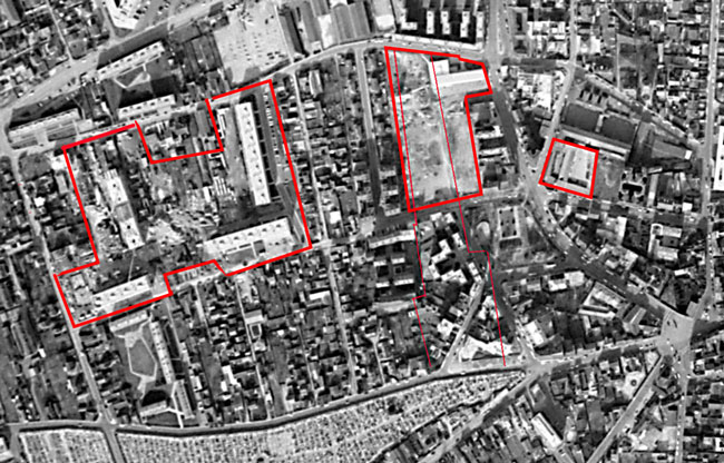 Plan du Quartier Europe du haut 1967