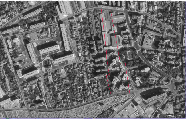 Plan du Quartier Europe du haut 1970