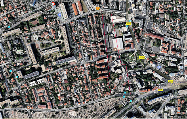 Plan du Quartier Europe du haut 2015