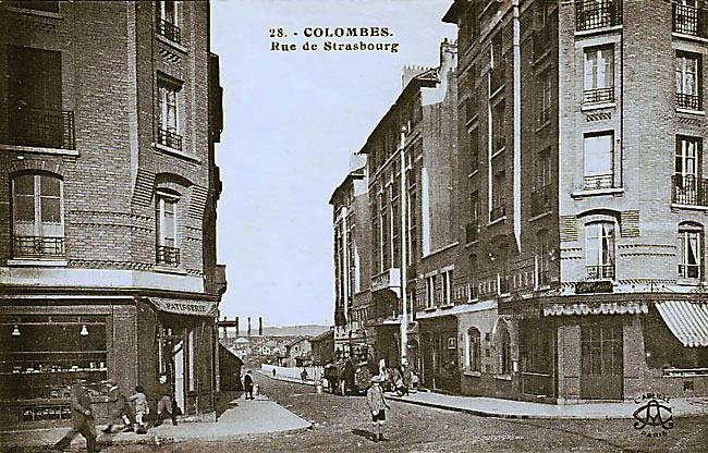 Colombes La rue de Strasbourg