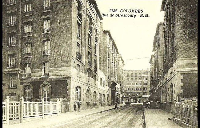 Colombes La rue de Strasbourg 1932