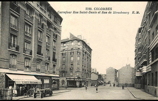Colombes La rue de Strasbourg et st Denis 