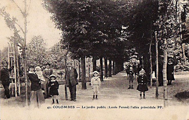 Colombes square Louis FERMÉ allée du haut