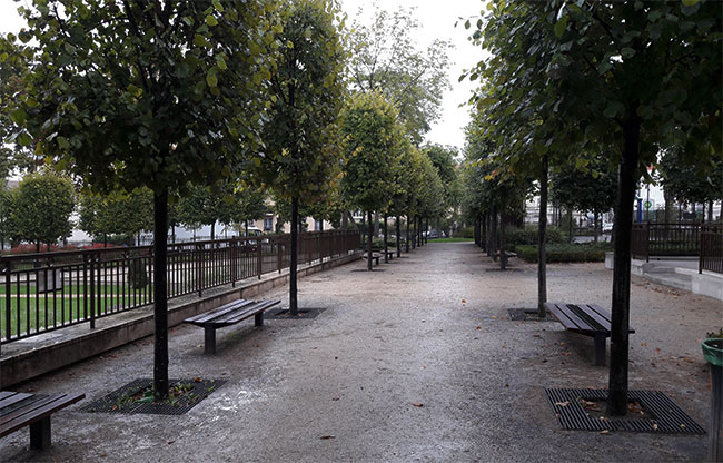 Colombes square Louis FERMÉ allée du haut actuelle
