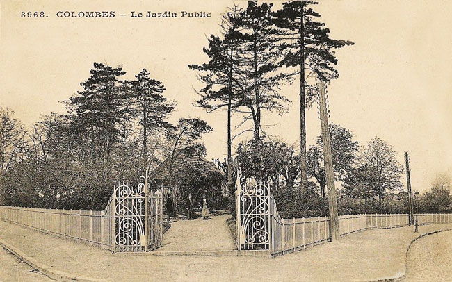 Entrée du square Louis FERMÉ